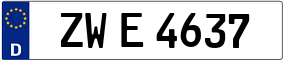 Trailer License Plate
